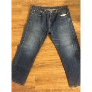 Levi's 505 Regular Fit Straight Leg Jeans Men's Blue Denim 38x30